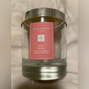 Jo Malone London empty candle jar w/pink rose blush scent label and original lid